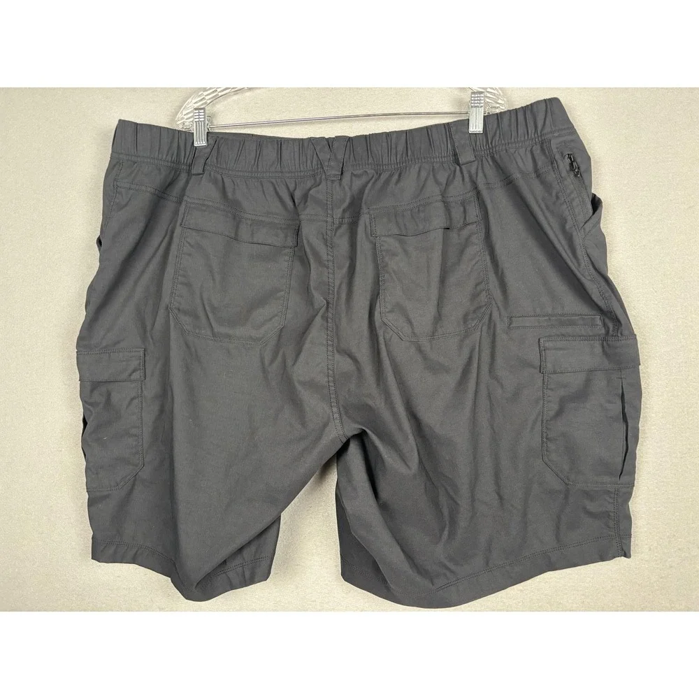 Duluth Trading Co Shorts Mens 2XLT Black Cargo Nylon Big & Tall 10 Inseam